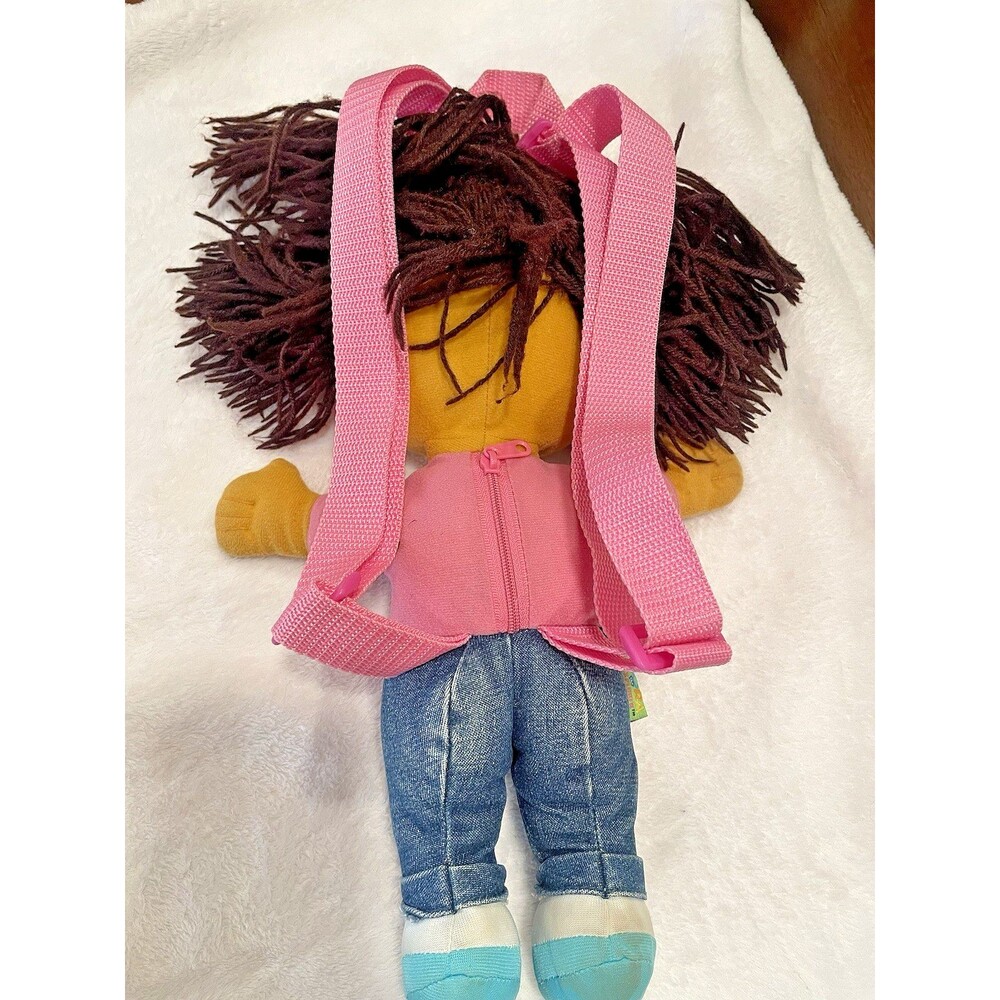 Dora Explorer Backpack Girls 13in Plush Pink Textile Kids - Picture 3 of 7